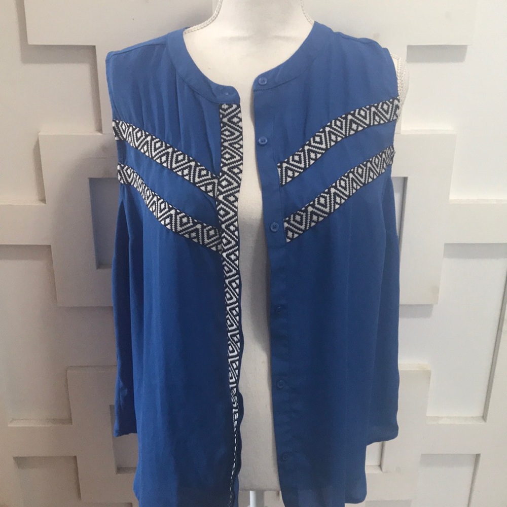 Attention Blue Woman’s Vest Top Size XL
